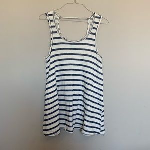 Karlie Striped Blue and White Dress